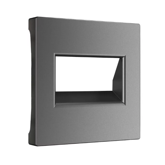 Werkel W1191164  Накладка для двойной розетки Еthernet RJ-45 (графит матовый)
