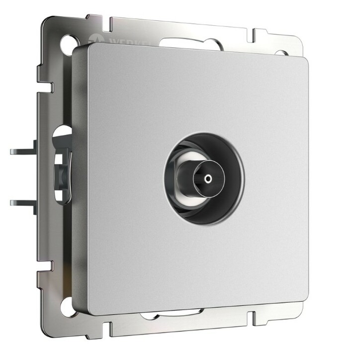 Werkel W1183065  ТВ-розетка оконечная (серебряный матовый)