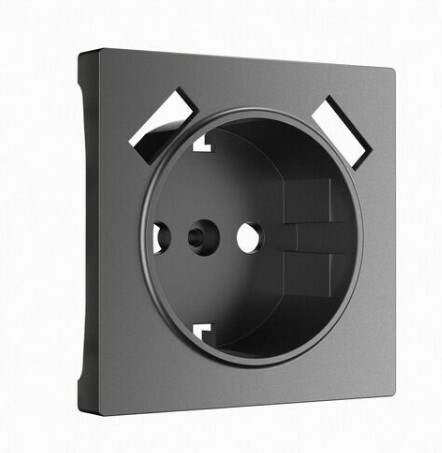 Werkel W1179564  Накладка для розетки USB  (графит матовый)