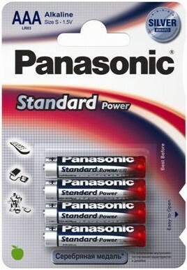 Элемент питания PANASONIC Everyday LR03 286 BL4 standart 214527 (цена за 1шт.)