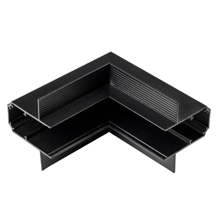 LIGHTSTAR 509257 Соединитель для встраиваемого трека UNO вертикальный угловой внутрений ЧЕРНЫЙ