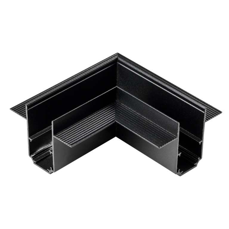 LIGHTSTAR 509247 Соединитель для встраиваемого трека UNO горизонтальный угловой ЧЕРНЫЙ