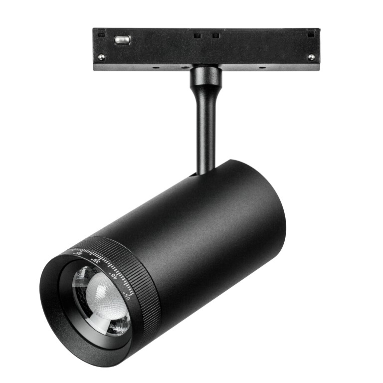 LIGHTSTAR 209037 Светильник 48V для трека UNO LED 12W 1000LM 10-55G ЧЕРНЫЙ МАТОВЫЙ 3000K