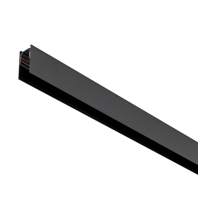 LIGHTSTAR 509027 Трек накладной UNO 48V 2м ЧЕРНЫЙ (Заглушки и декоративный экран в комплекте)