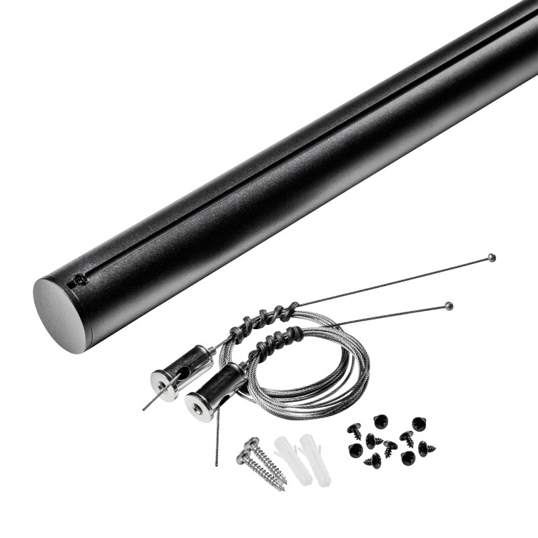 LIGHTSTAR 508927 Штанга крепежная 2м д тканевого трека д светильников 208ххх NOVE ЧЕРНЫЙ