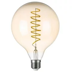 LIGHTSTAR 933302 Лампа LED FILAMENT 220V G125 E27 8W=80W 700LM 360G CL AM 3000K 30000H (в комплекте)
