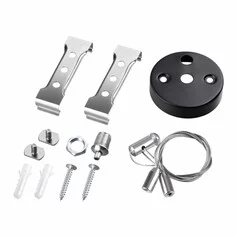 NOVOTECH 359121 OVER NT23 000 черный  Подвесной комплект для арт. 359116-359117, длина троса 2м IP20