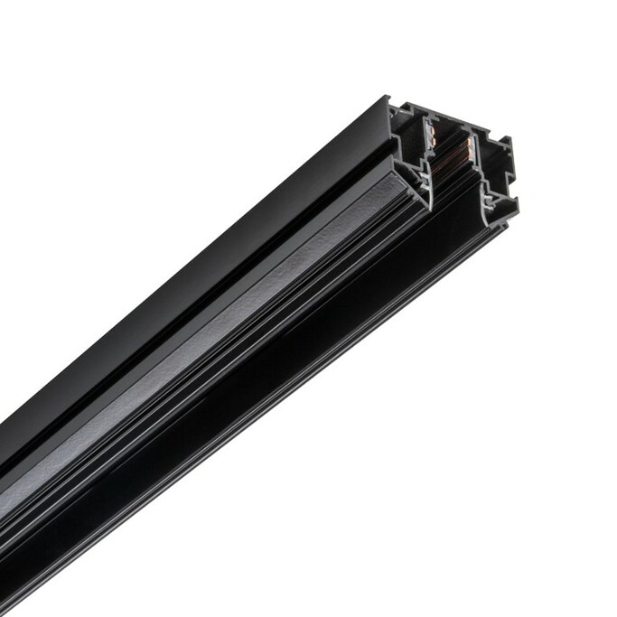 LIGHTSTAR 509427L Трек с гарпунной системой монтажа UNO 2 метра ЧЕРНЫЙ (2 заглушки и резинка 4м в ко