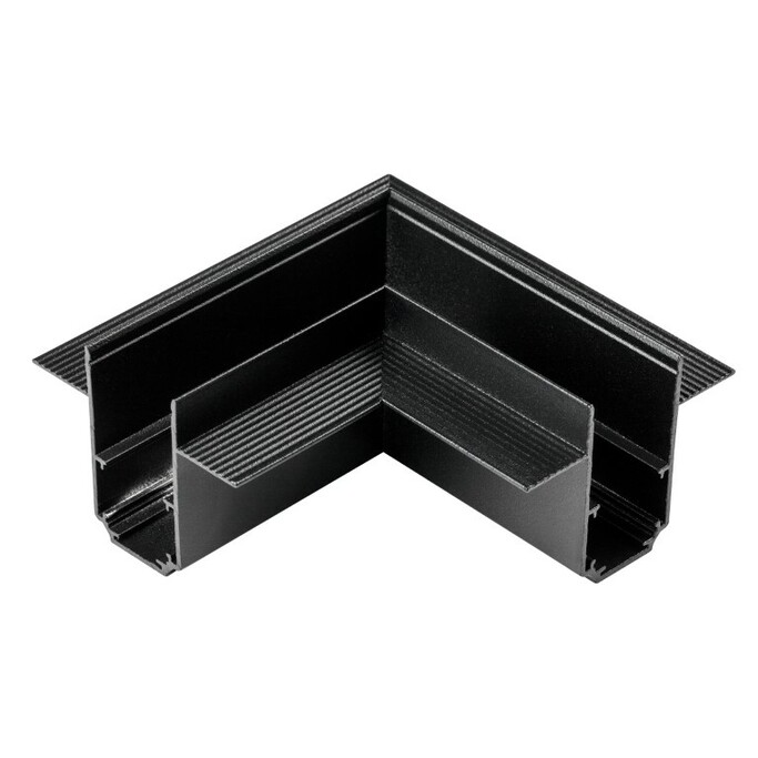 LIGHTSTAR 509247 Соединитель для встраиваемого трека UNO горизонтальный угловой ЧЕРНЫЙ