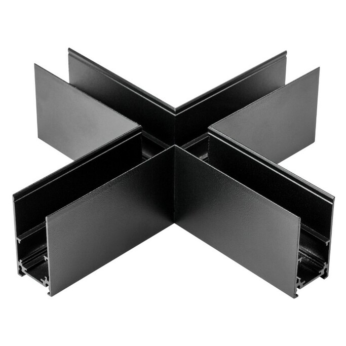 LIGHTSTAR 509187 Соединитель для накладного трека UNO Х-образный ЧЕРНЫЙ