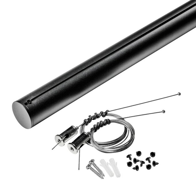 LIGHTSTAR 508927 Штанга крепежная 2м д тканевого трека д светильников 208ххх NOVE ЧЕРНЫЙ