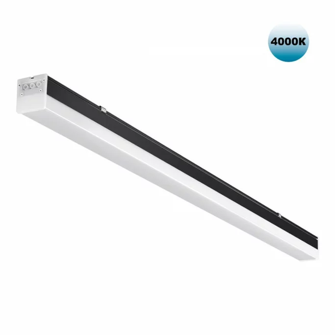 NOVOTECH 359112 OVER NT23 000 черный Светильник линейный, в комплекте прямой соединитель, крепёжные 