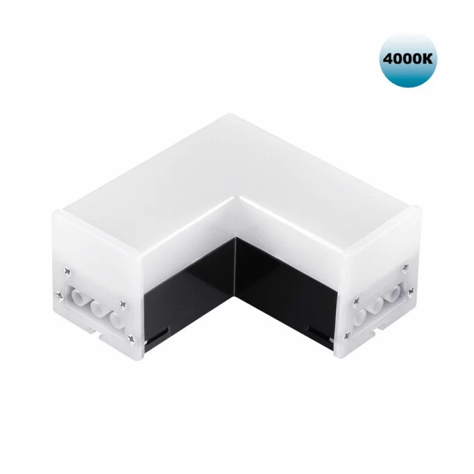 NOVOTECH 359116 OVER NT23 000 черный Светильник-соединитель &amp;quot L&amp;quot - образный с двумя сетевымм