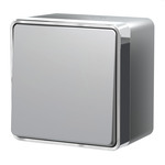 Werkel W5010206  Выключатель одноклавишный влагозащищенный Gallant (серебряный)