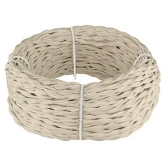 Werkel W6453546  Ретро кабель витой 3х1,5 (песочный) 50 м Цена указана за 1 м