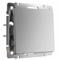 Werkel W1112009  Выключатель одноклавишный проходной (cеребряный рифленый)
