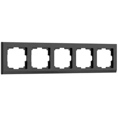 Werkel W0051808  Рамка на 5 постов Stark (черный)