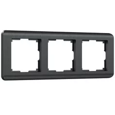 Werkel W0032104  Рамка на 3 поста Stream (графит)
