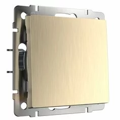 Werkel W1110010  Выключатель одноклавишный (шампань рифленый)