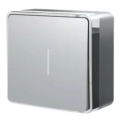 Werkel W5010106  Выключатель одноклавишный с подсветкой Gallant (серебряный)