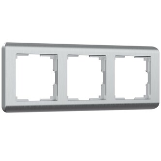 Werkel W0032106  Рамка на 3 поста Stream (серебряный)