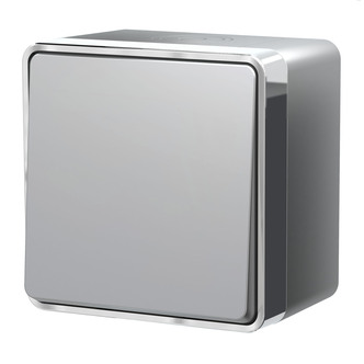 Werkel W5010206  Выключатель одноклавишный влагозащищенный Gallant (серебряный)