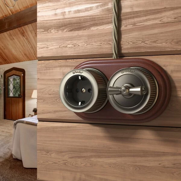 Werkel W0025225  Рамка на 2 поста (итальянский орех)