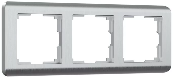 Werkel W0032106  Рамка на 3 поста Stream (серебряный)
