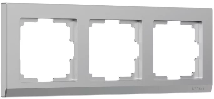 Werkel W0031806  Рамка на 3 поста Stark (серебряный)