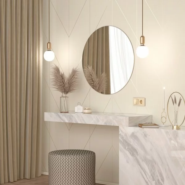 Werkel W1120011  Выключатель двухклавишный (шампань)