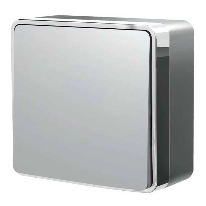 Werkel W5010006  Выключатель одноклавишный Gallant (серебряный)