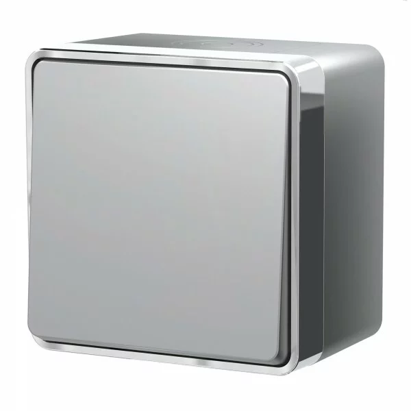 Werkel W5010206  Выключатель одноклавишный влагозащищенный Gallant (серебряный)