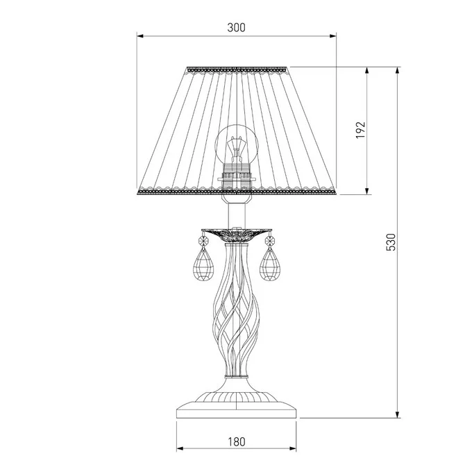 Лампа настольная ЕВРОСВЕТ AMELIA 10054/1