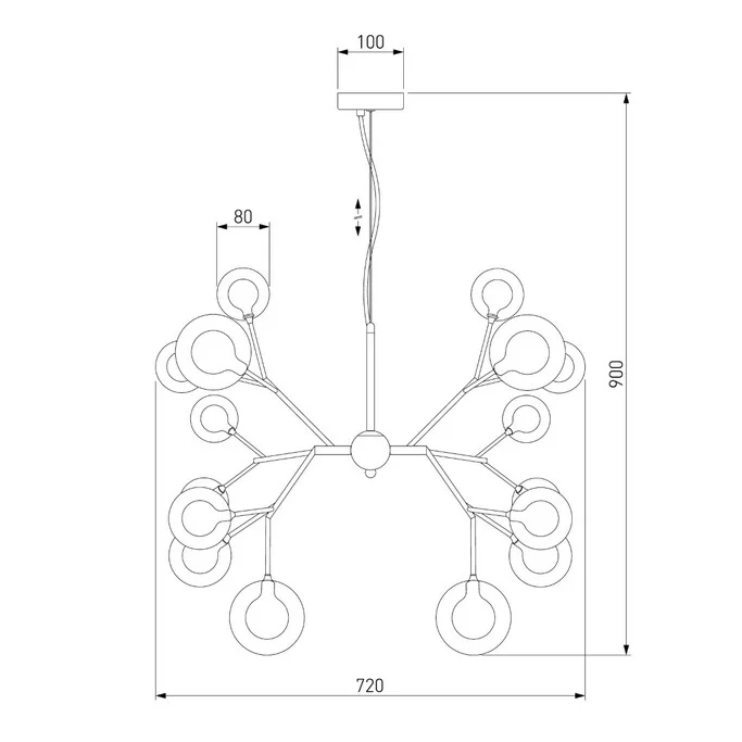 Люстра BOGATES PALLINA 545