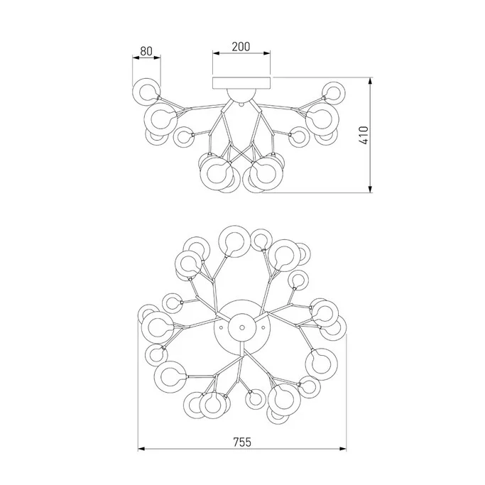Люстра BOGATES PALLINA 544