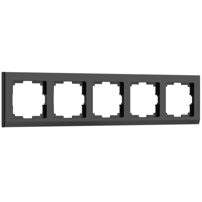 Werkel W0051808  Рамка на 5 постов Stark (черный)