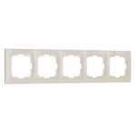 Werkel W0052003  Рамка на 5 постов (слоновая кость, basic)