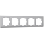 Werkel W0051806  Электроустановочные изделия - Рамка на 5 постов (серебряный)