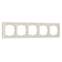 Werkel W0052003  Рамка на 5 постов (слоновая кость, basic)