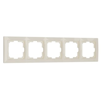 Werkel W0052003  Рамка на 5 постов (слоновая кость, basic)