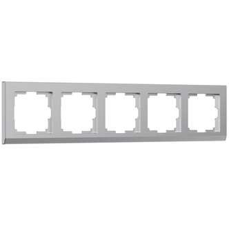 Werkel W0051806  Электроустановочные изделия - Рамка на 5 постов (серебряный)