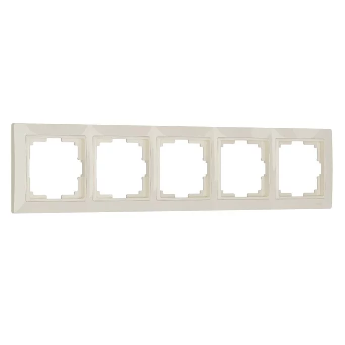 Werkel W0052003  Рамка на 5 постов (слоновая кость, basic)