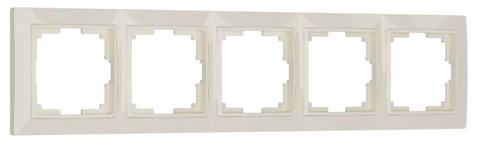 Werkel W0052003  Рамка на 5 постов (слоновая кость, basic)