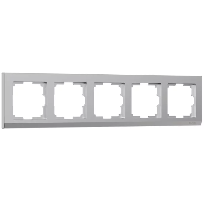 Werkel W0051806  Электроустановочные изделия - Рамка на 5 постов (серебряный)