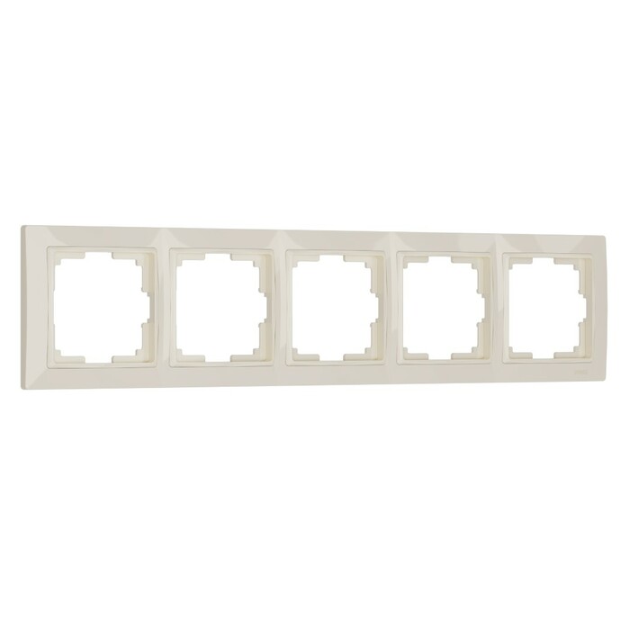 Werkel W0052003  Рамка на 5 постов (слоновая кость, basic)