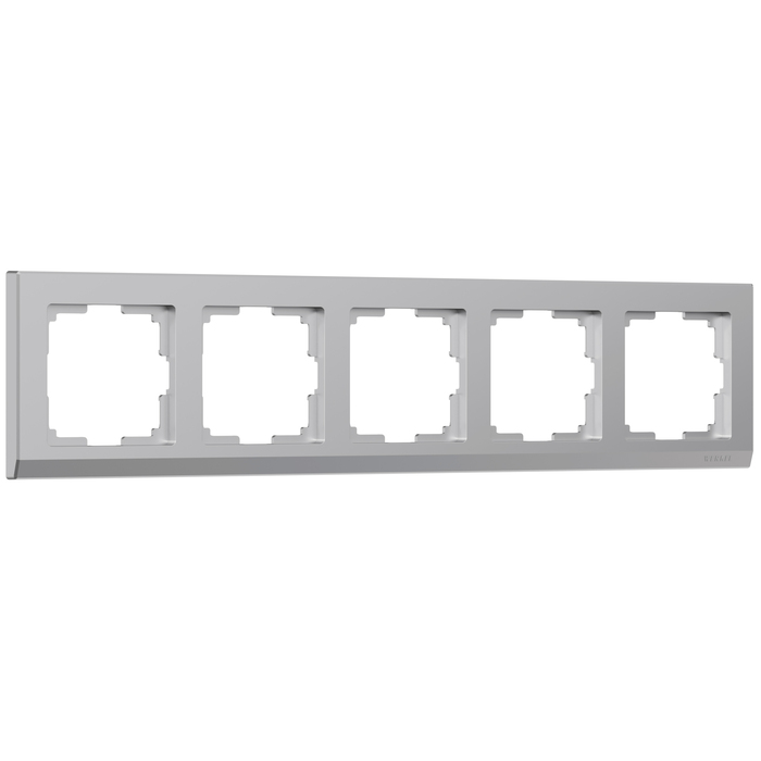 Werkel W0051806  Электроустановочные изделия - Рамка на 5 постов (серебряный)