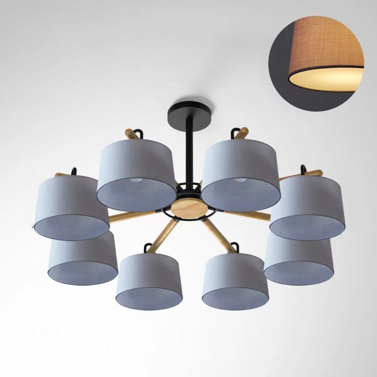 Потолочная Люстра На Штанге Even 8 Gray By Imperiumloft