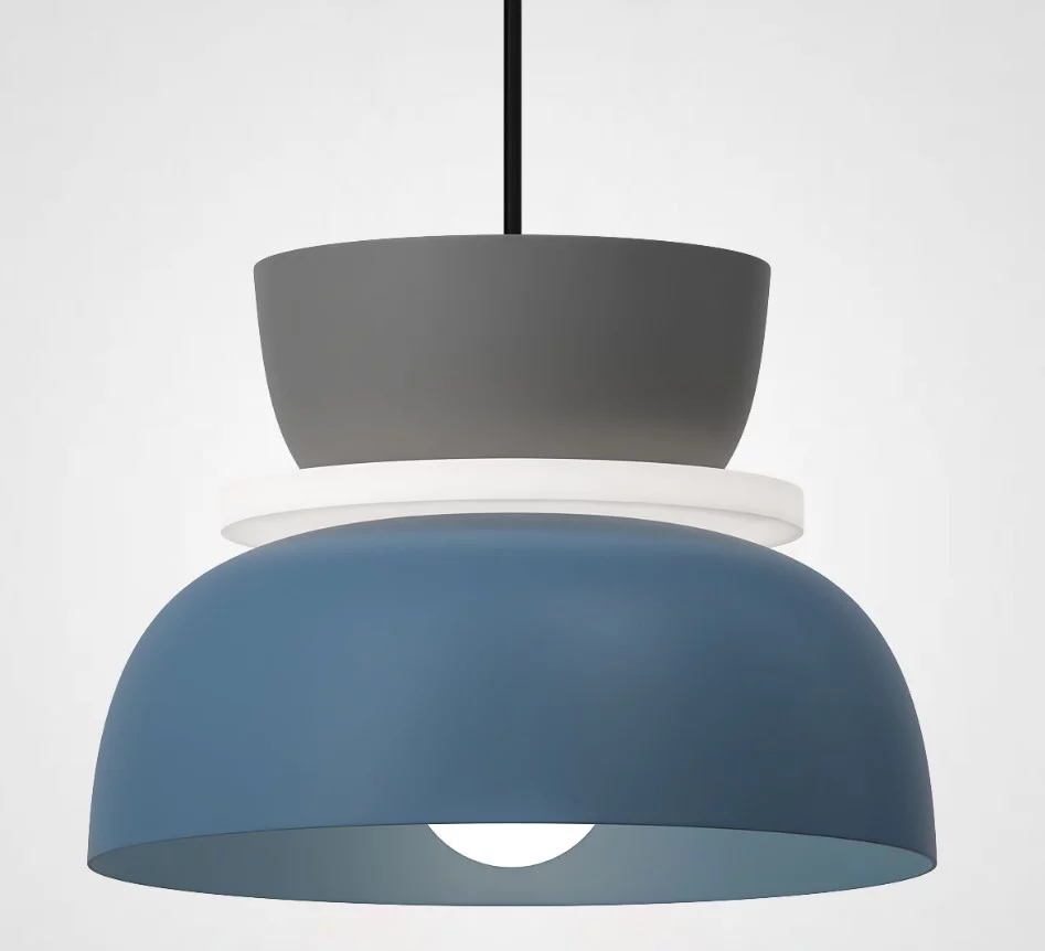 Подвесной Светильник Ilo D22 Blue Gray By Imperiumloft