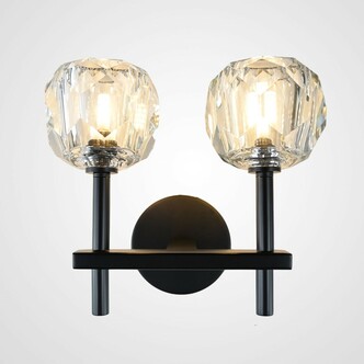 Бра Boule De Cristal Double Sconce Brass Черный By Imperiumloft