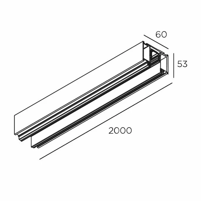 Technolight Трек для натяжного потолка 80004-2M-WH